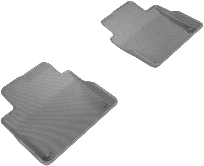 Volvo S90 Floor Mats - Rear - 3D MAXpider - Kagu - Gray - `17-`19